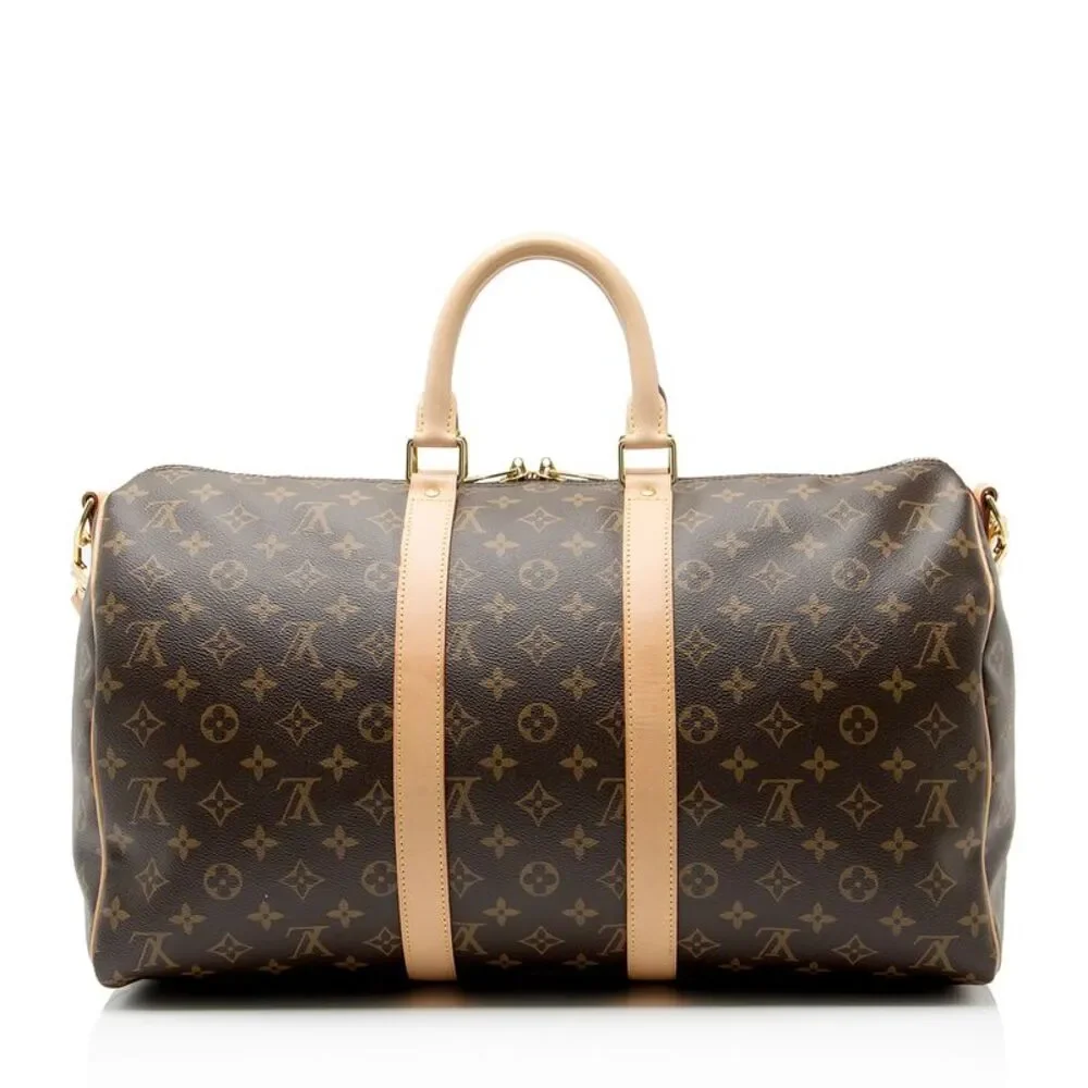 Louis Vuitton Monogram Canvas Keepall Bandouliere 45 Duffle